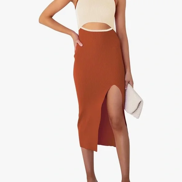 Knit midi dress - Picture 4 of 5